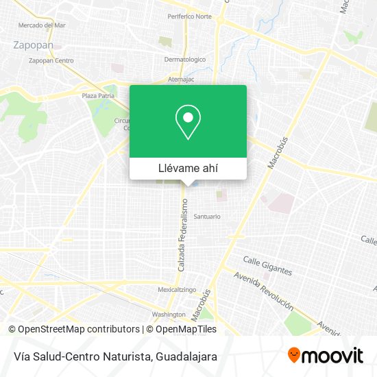 Mapa de Vía Salud-Centro Naturista