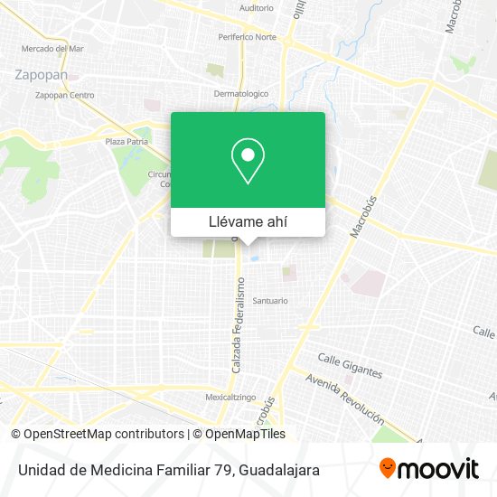 Mapa de Unidad de Medicina Familiar 79