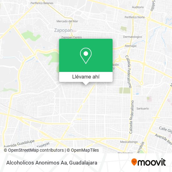 Mapa de Alcoholicos Anonimos Aa