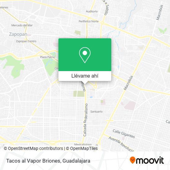 Mapa de Tacos al Vapor Briones