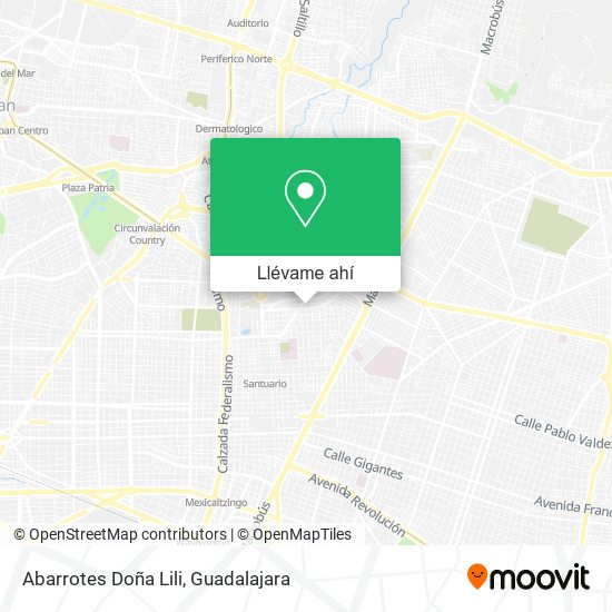 Mapa de Abarrotes Doña Lili