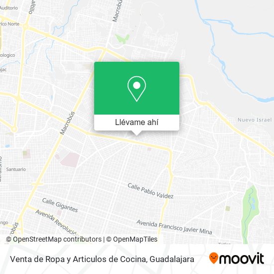 Cómo llegar a Venta de Ropa y Articulos de Cocina en Guadalajara en Autobús  o Tren?