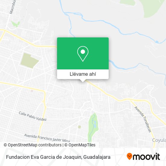 Mapa de Fundacion Eva Garcia de Joaquin