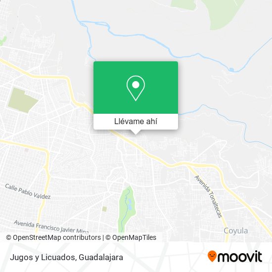 Mapa de Jugos y Licuados