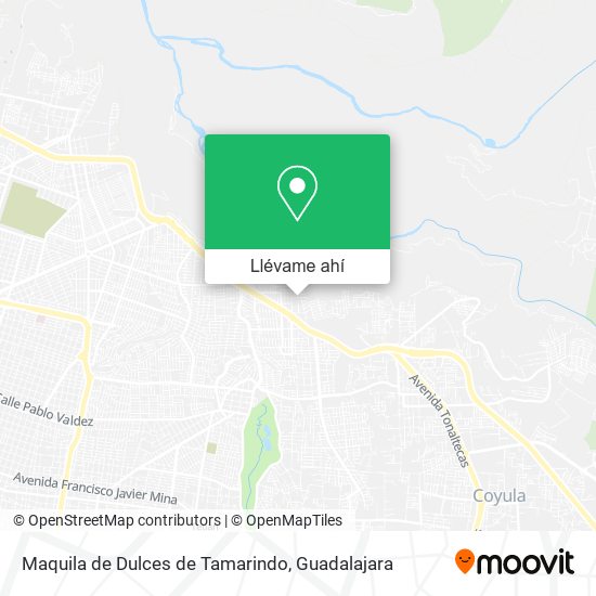 Mapa de Maquila de Dulces de Tamarindo
