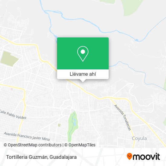 Mapa de Tortilleria Guzmán