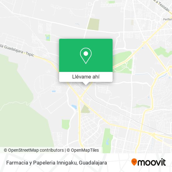 Mapa de Farmacia y Papeleria Innigaku