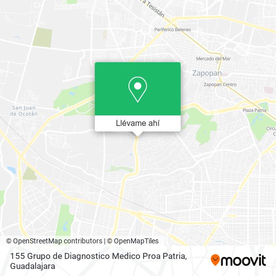 Mapa de 155 Grupo de Diagnostico Medico Proa Patria