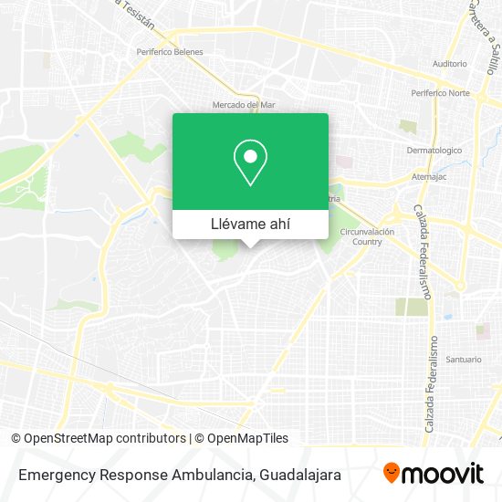 Mapa de Emergency Response Ambulancia