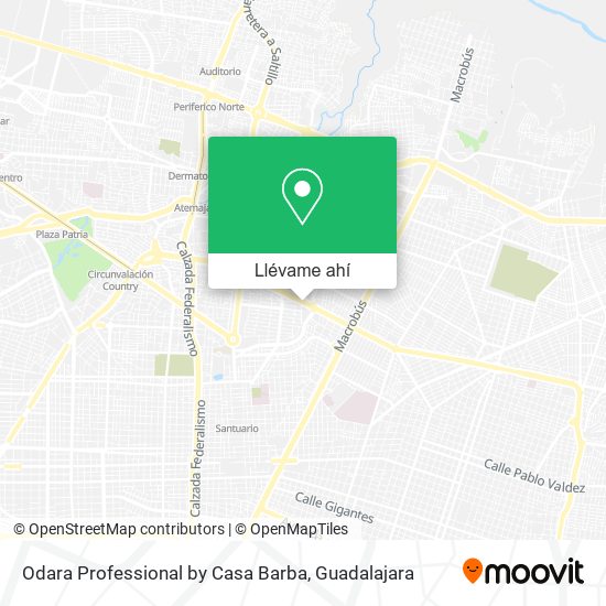 Mapa de Odara Professional by Casa Barba