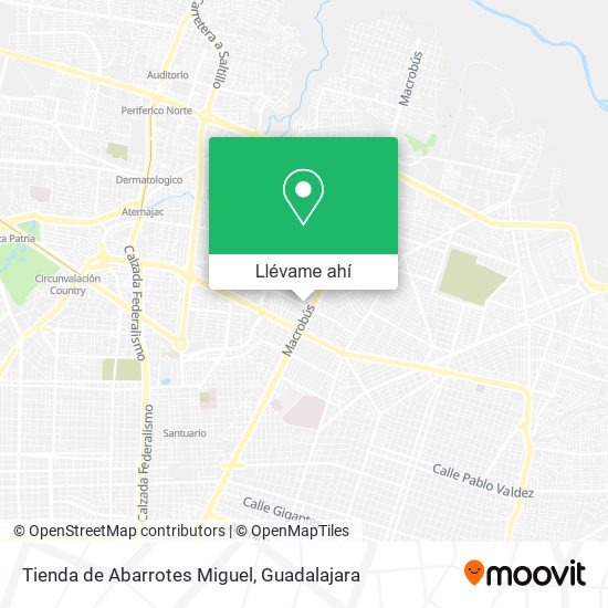 Mapa de Tienda de Abarrotes Miguel