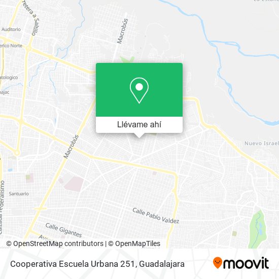 Mapa de Cooperativa Escuela Urbana 251