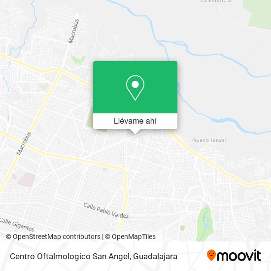 Mapa de Centro Oftalmologico San Angel