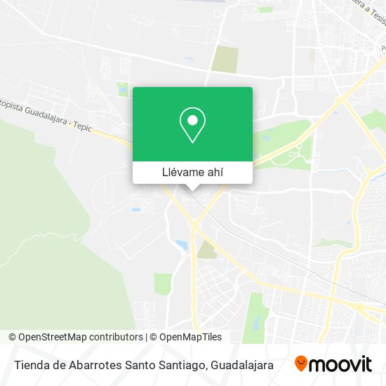 Mapa de Tienda de Abarrotes Santo Santiago