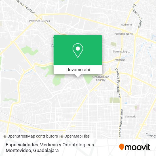 Mapa de Especialidades Medicas y Odontologicas Montevideo