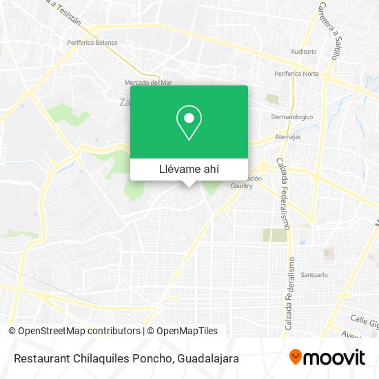 Mapa de Restaurant Chilaquiles Poncho