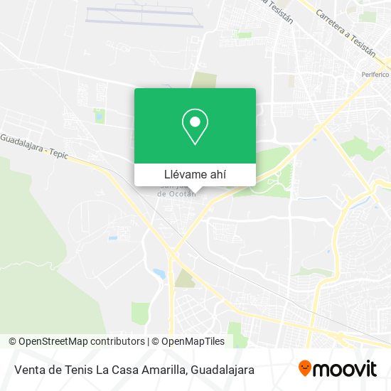 Mapa de Venta de Tenis La Casa Amarilla