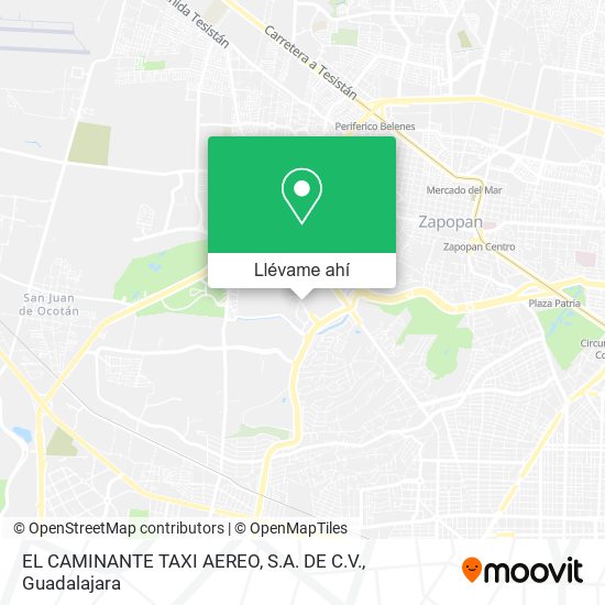 Mapa de EL CAMINANTE TAXI AEREO, S.A. DE C.V.