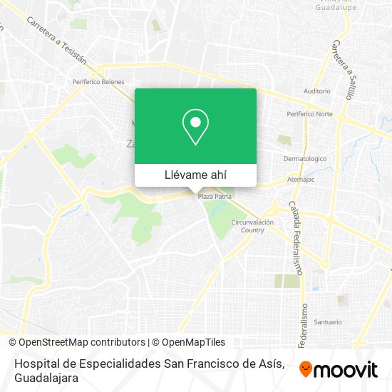 ¿Cómo llegar a Hospital de Especialidades San Francisco de Asís en Zapopan en Autobús o Tren? ¿Cómo llegar a Hospital de Especialidades San Francisco de Asís en Zapopan en Autobús o Tren?