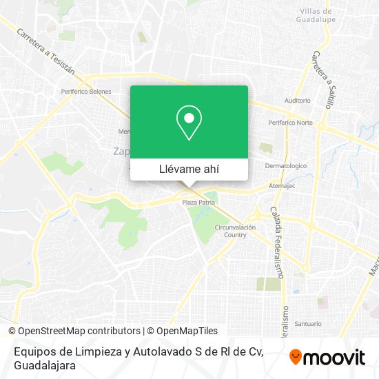 Mapa de Equipos de Limpieza y Autolavado S de Rl de Cv