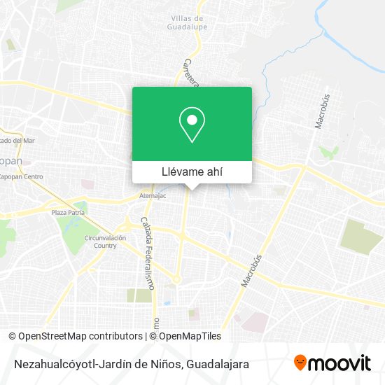 Mapa de Nezahualcóyotl-Jardín de Niños