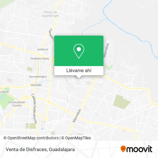 Mapa de Venta de Disfraces