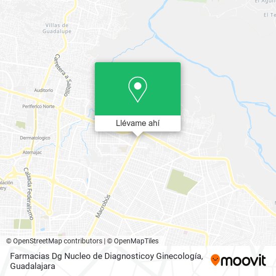 Mapa de Farmacias Dg Nucleo de Diagnosticoy Ginecología