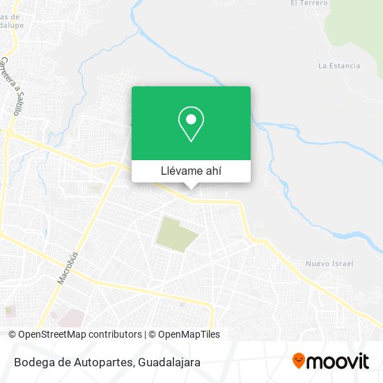 Mapa de Bodega de Autopartes