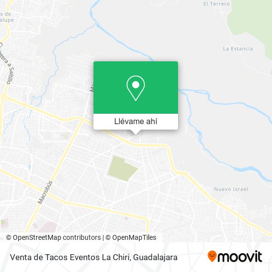 Mapa de Venta de Tacos Eventos La Chiri