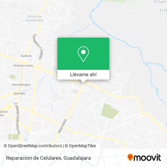 Mapa de Reparacion de Celulares