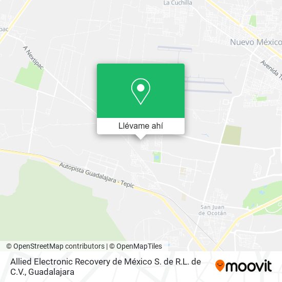 Mapa de Allied Electronic Recovery de México S. de R.L. de C.V.