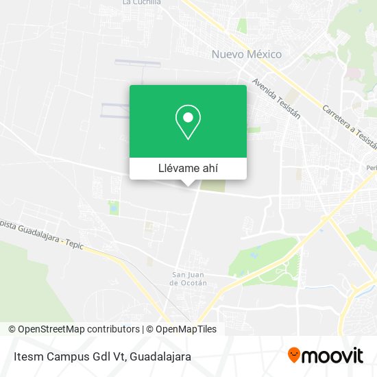 Mapa de Itesm Campus Gdl Vt