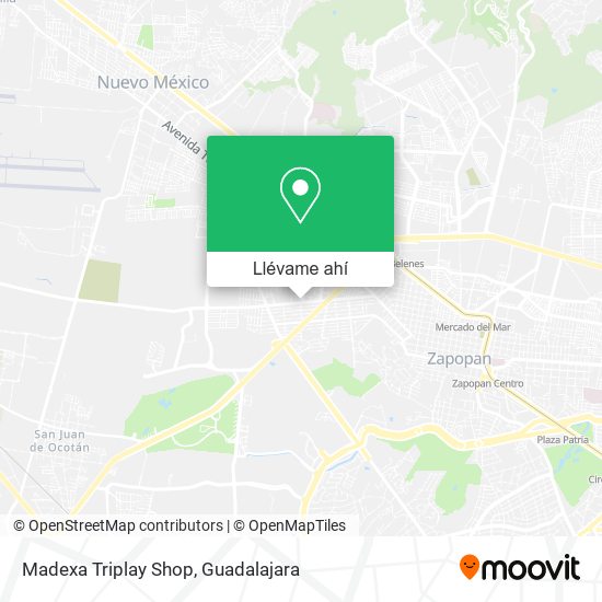 Mapa de Madexa Triplay Shop