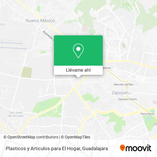 Mapa de Plasticos y Articulos para El Hogar