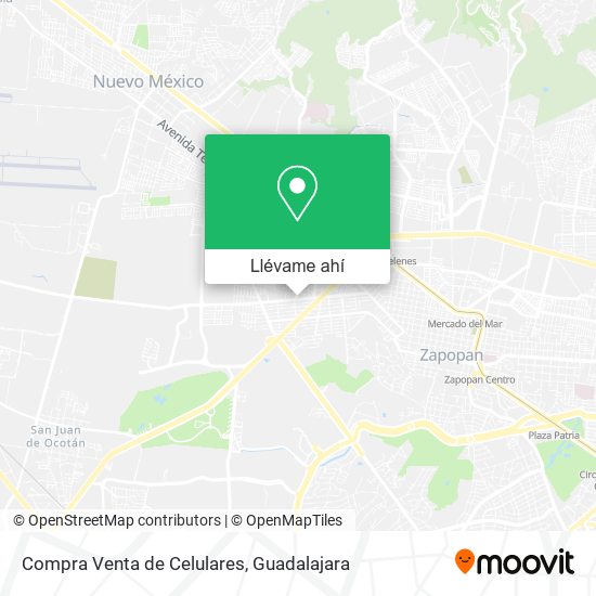 Mapa de Compra Venta de Celulares