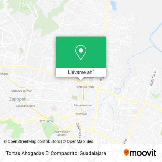 Mapa de Tortas Ahogadas El Compadrito