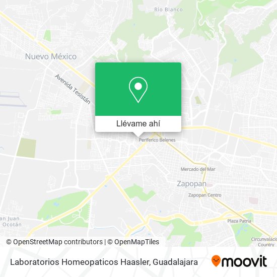 Mapa de Laboratorios Homeopaticos Haasler