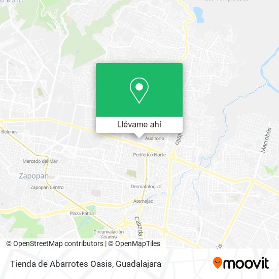 Mapa de Tienda de Abarrotes Oasis