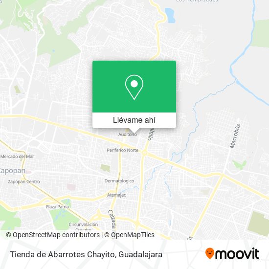 Mapa de Tienda de Abarrotes Chayito