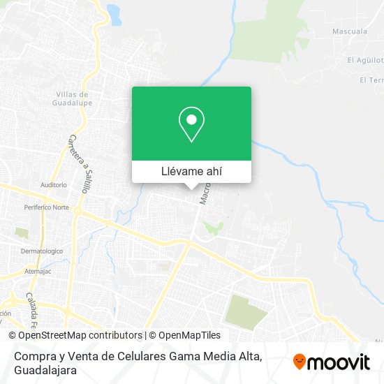 Mapa de Compra y Venta de Celulares Gama Media Alta