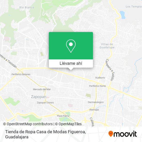 Mapa de Tienda de Ropa Casa de Modas Figueroa