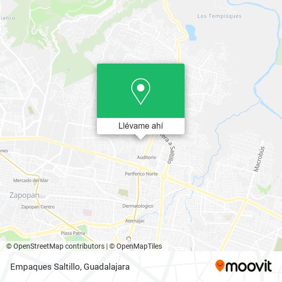 Mapa de Empaques Saltillo