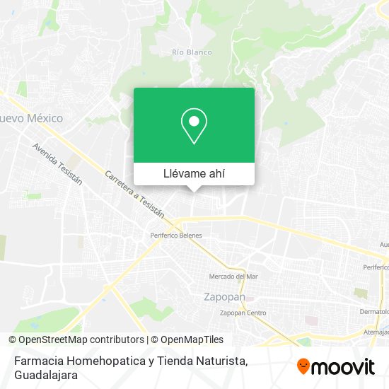 Mapa de Farmacia Homehopatica y Tienda Naturista