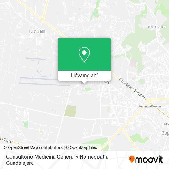 Mapa de Consultorio Medicina General y Homeopatia