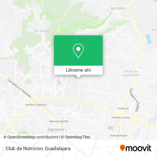 Mapa de Club de Nutricion