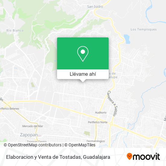 Mapa de Elaboracion y Venta de Tostadas