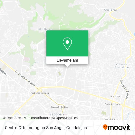 Mapa de Centro Oftalmologico San Angel