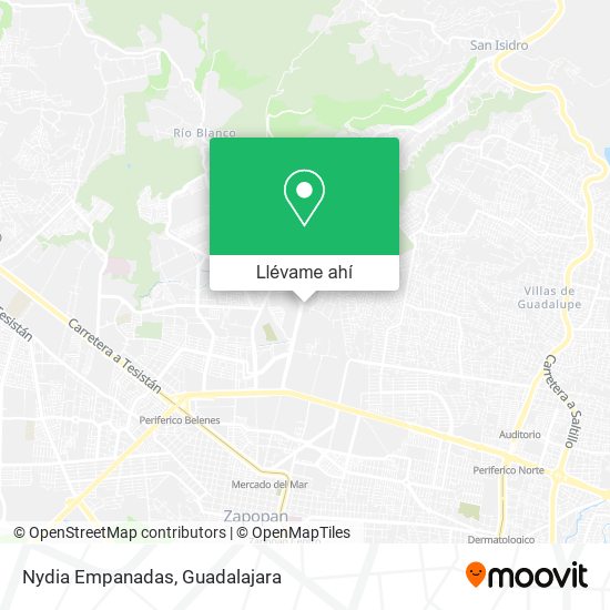 Mapa de Nydia Empanadas