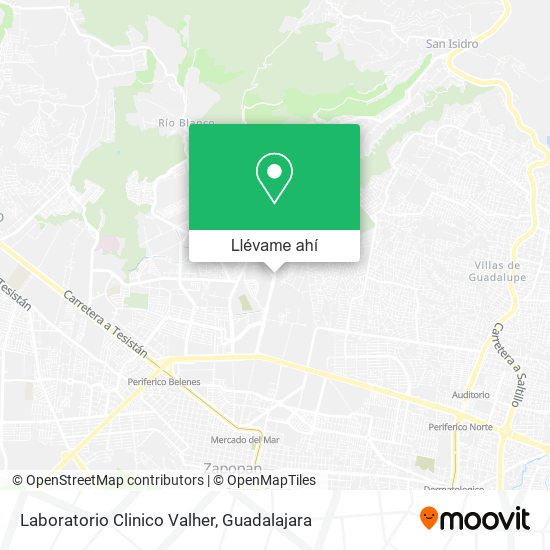 Mapa de Laboratorio Clinico Valher