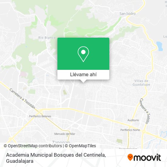 Mapa de Academia Municipal Bosques del Centinela